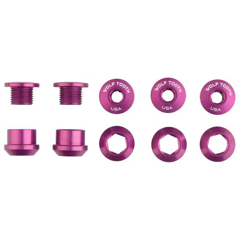Wolf Tooth Chainring Bolts in Purple