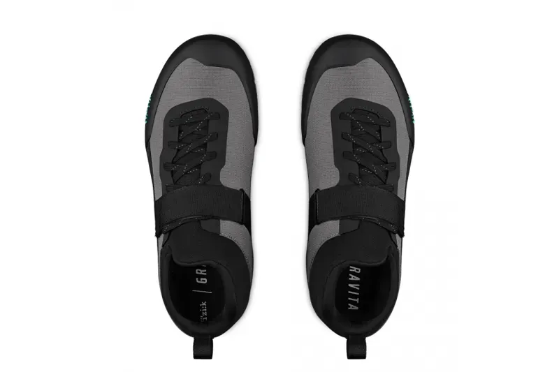 Fizik Gravita Tensor Flat MTB Shoes in Grey/Aqua-2