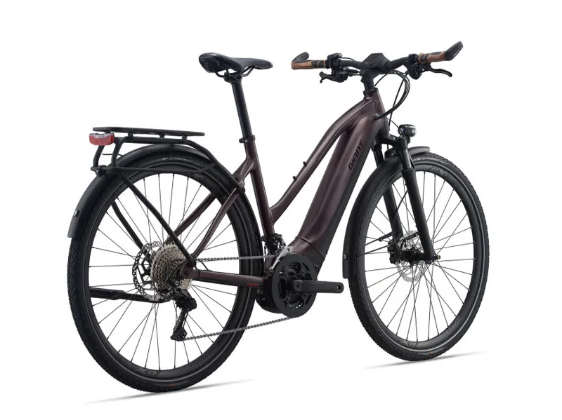 2021 Giant Explore E+ 1 Pro Stagger Frame Electric Bike in Purple-10
