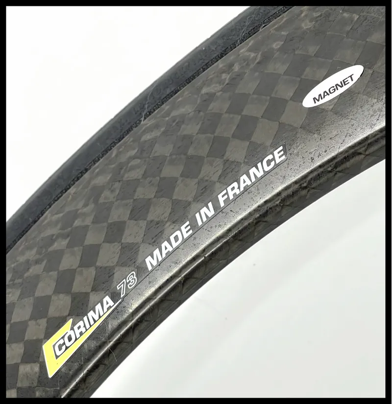 Corima 73 Deep Section Rim Brake Carbon Tubular  Wheelset QR Shimano Freehub-7