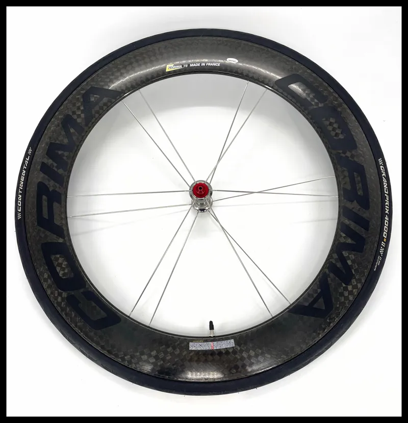 Corima 73 Deep Section Rim Brake Carbon Tubular  Wheelset QR Shimano Freehub-1