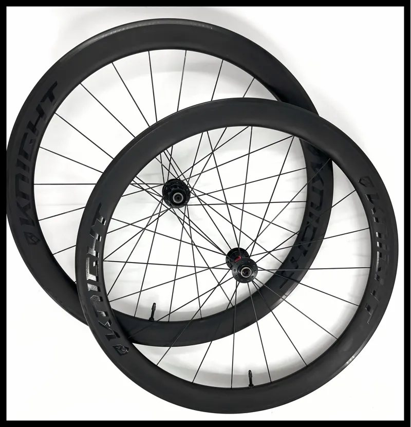 Knight Composites 50 TLA Carbon Tubeless Rim QR Wheelset