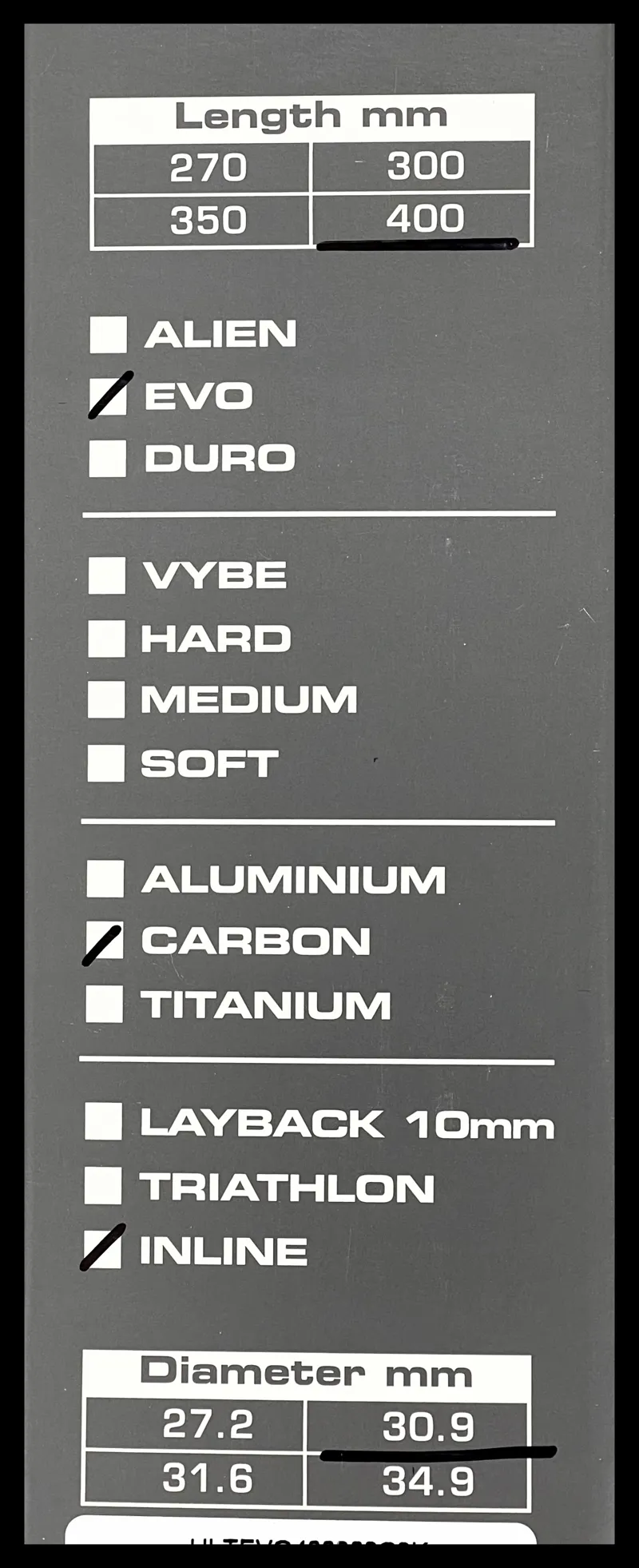 Ultimateuse EVO 3k Carbon Seat Post 30.9 mm 400 mm-5