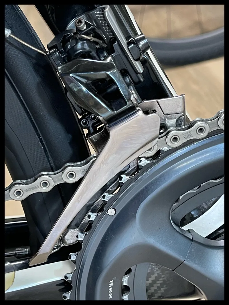 Orbea Orca White and Black Carbon 53 cm Ultegra/Dura Ace Road Bike-5