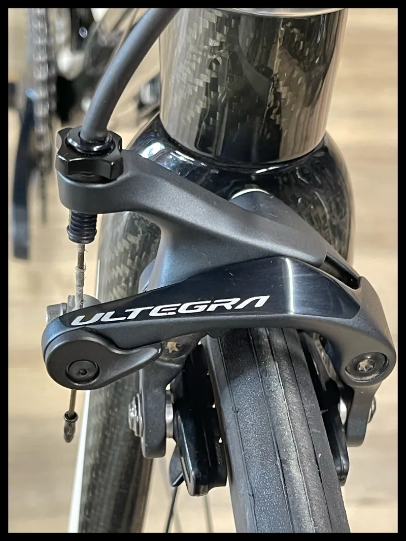 Orbea Orca White and Black Carbon 53 cm Ultegra/Dura Ace Road Bike-7