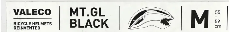 Valeco Road Helmet - Matt Gloss Black - M 55-59cm-4
