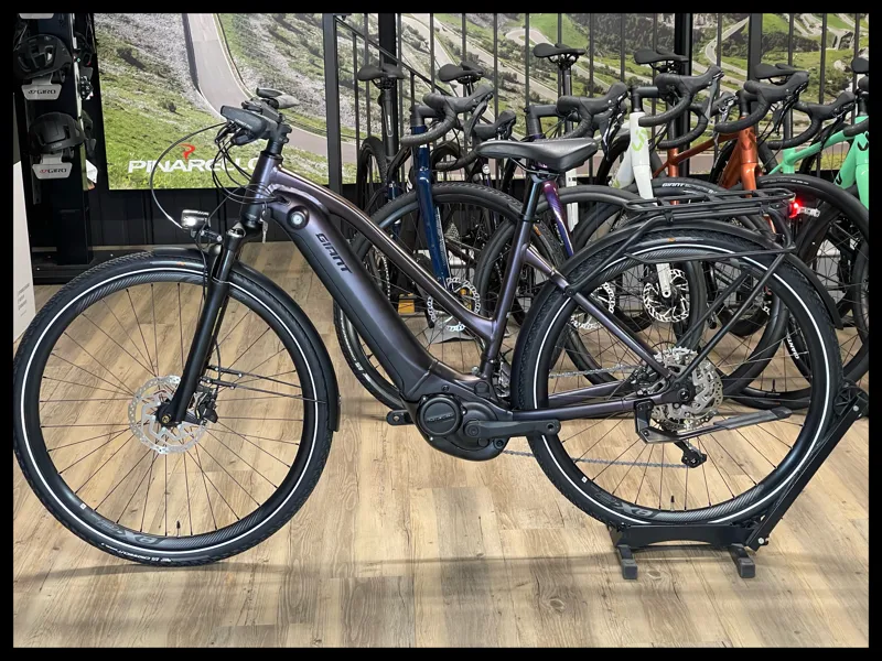 Explore E+ 1 Pro STA 25km/h Medium Rosewood Women's Hybrid-1