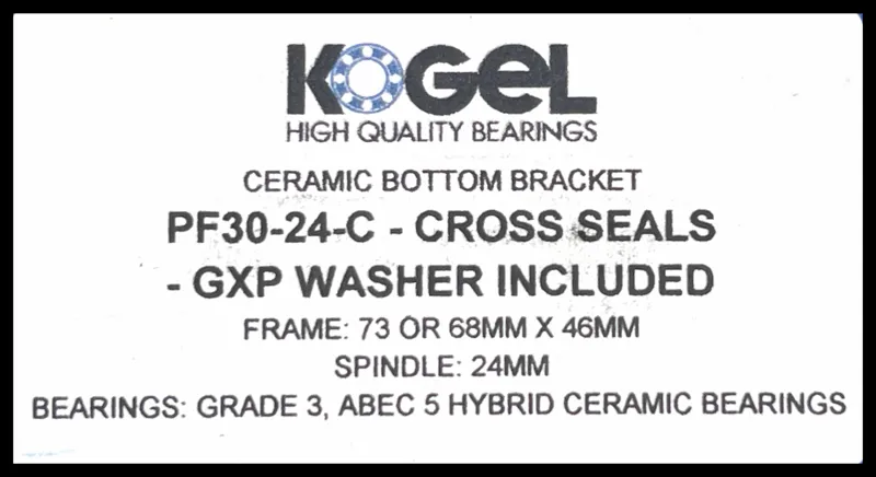 PF30 GXP/Shimano All Weather Seal Ceramic Bottom Bracket-2
