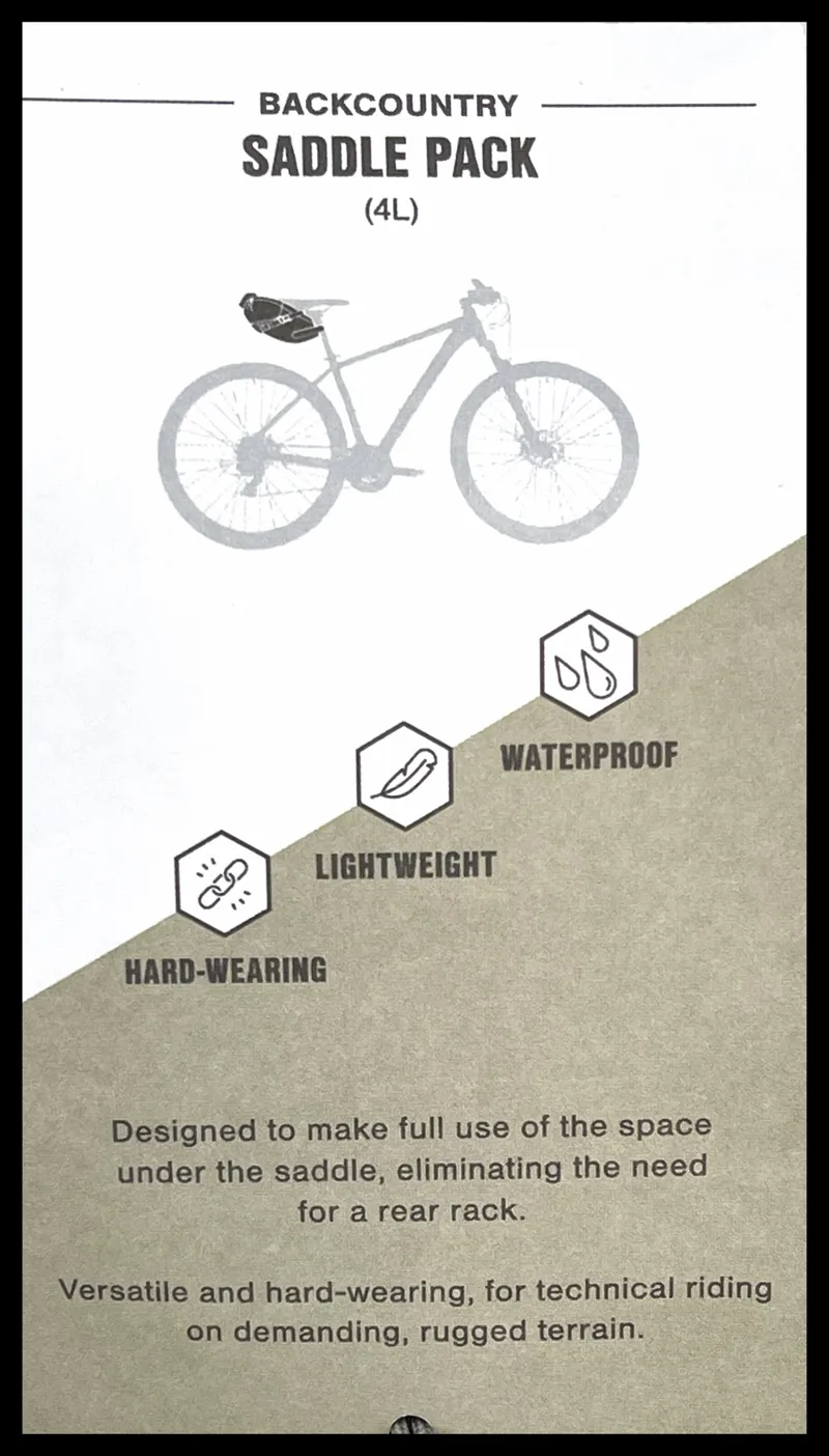 Apidura Backcountry Saddle Pack 4.5L-5