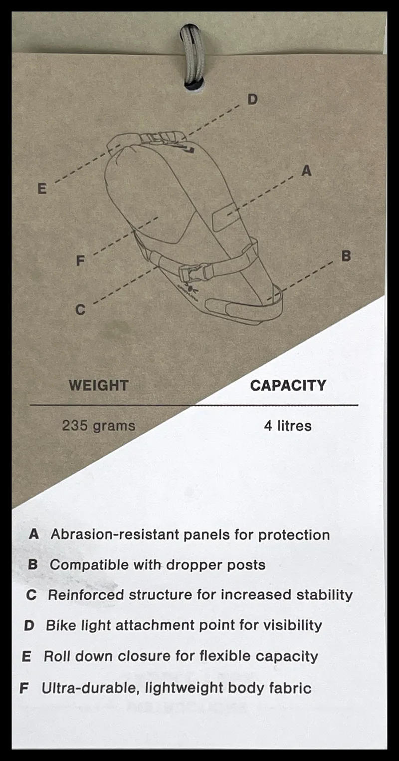 Apidura Backcountry Saddle Pack 4.5L-6