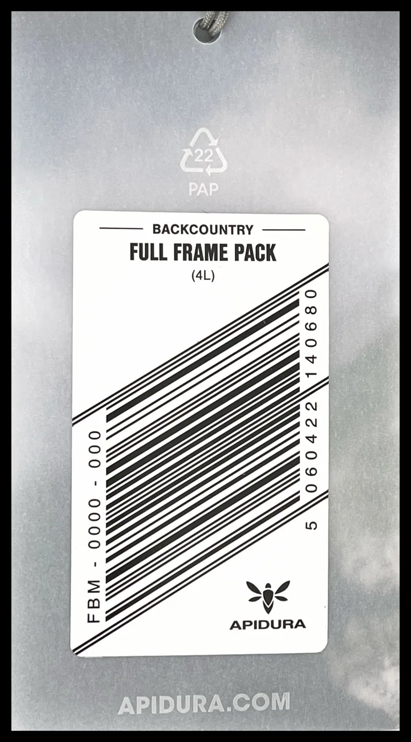 Apidura Backcountry Full Frame Pack 4L-5