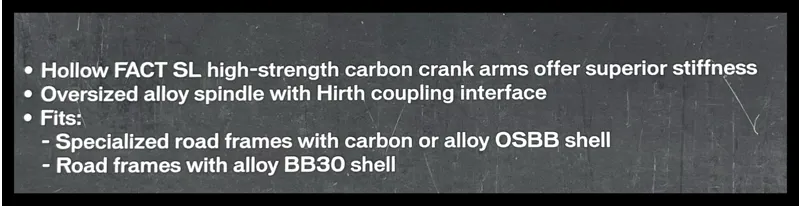 Specialized S-Works Carbon Road Crank Arms and Spider - White Decal-5