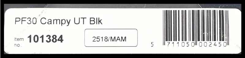 CeramicSpeed PF30 OSBB Campagnolo Ultra Torque Bottom Bracket Black-3