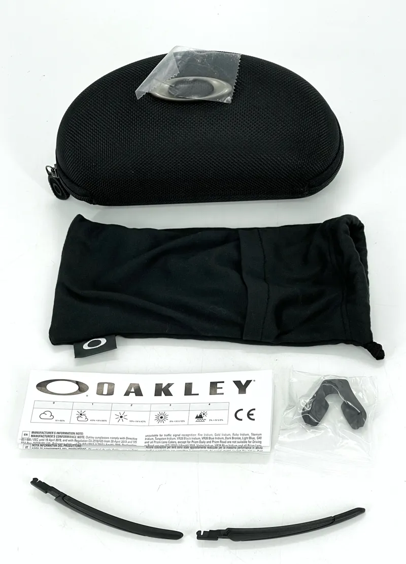Oakley Flight Jacket Sunglasses - Matte Black/Prizm Trail Torch-5