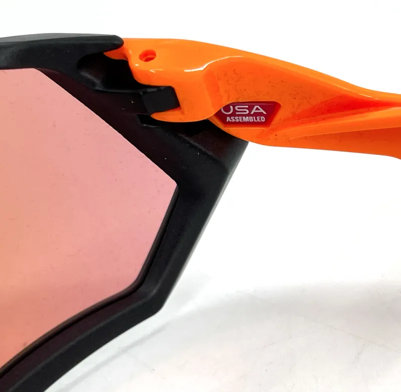 Oakley Flight Jacket Sunglasses - Neon Orange/Prizm Trail-2