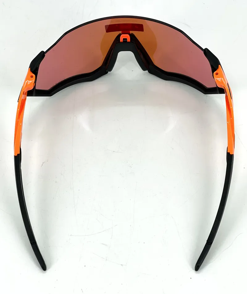 Oakley Flight Jacket Sunglasses - Neon Orange/Prizm Trail-1