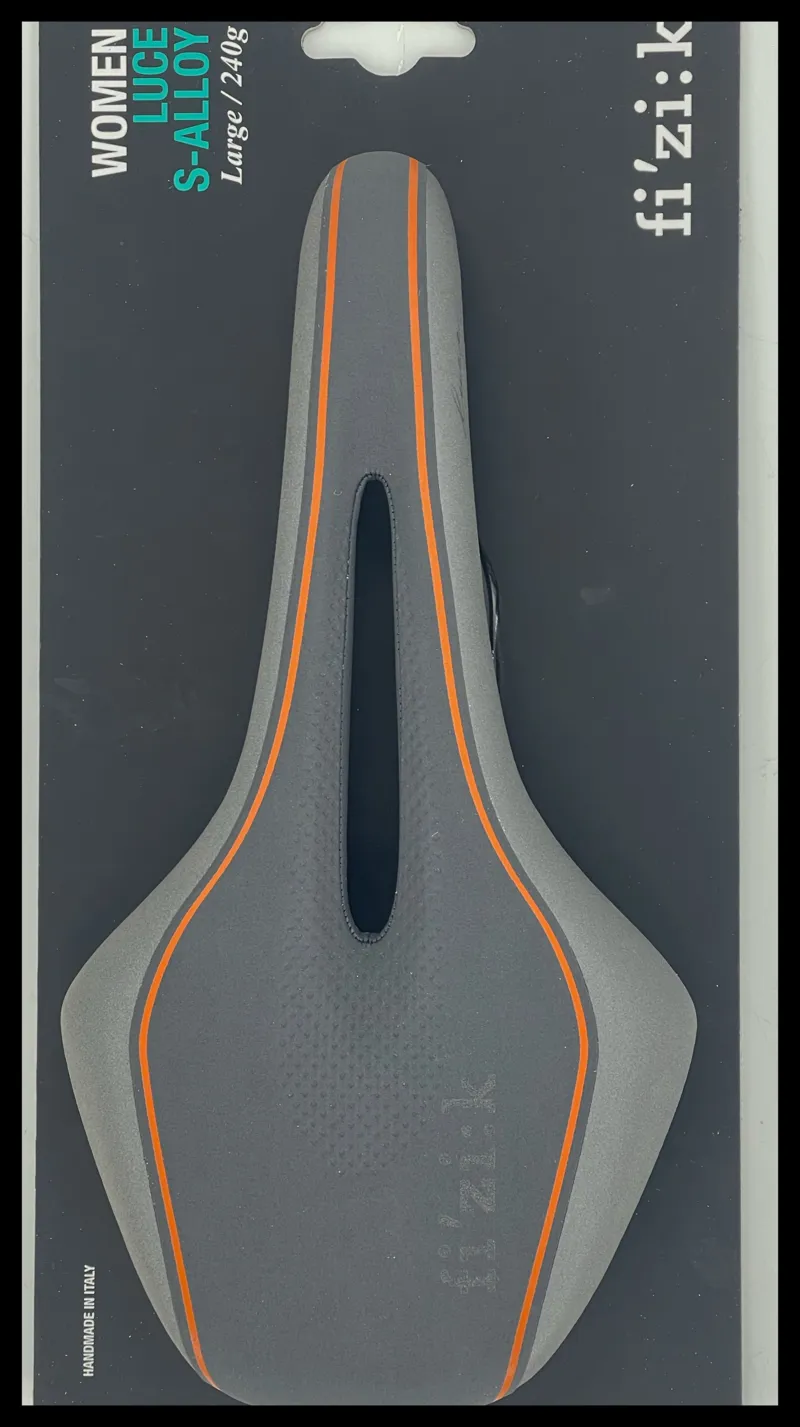 Fizik Luce S Alloy Regular145 mm Black Anthracite Orange Womens saddle-2