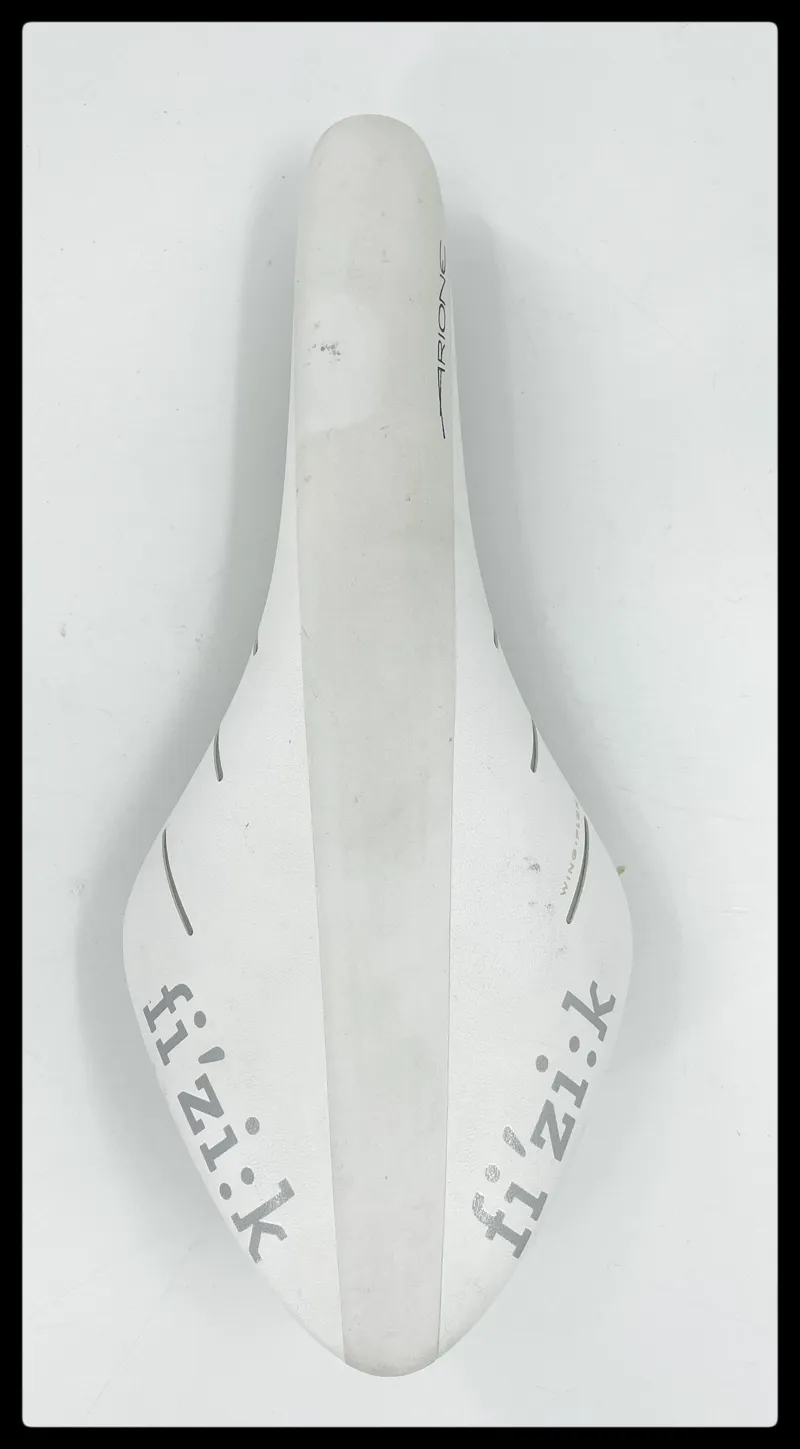 Fizik Arione R1 Mens Carbon Road Saddle 130 mm White Approved Used-1