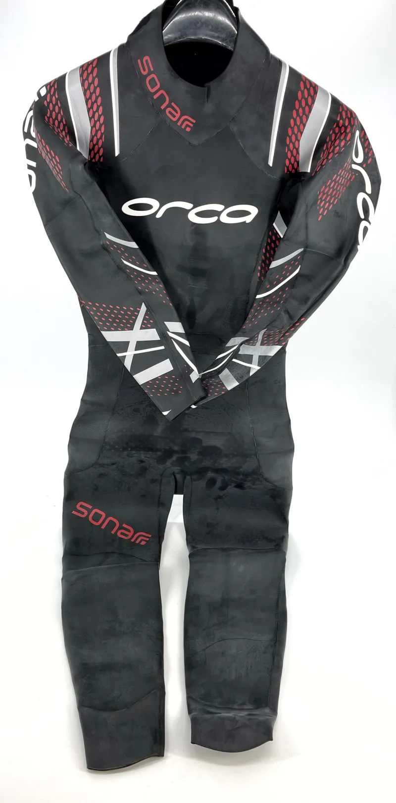 Fullsleeve Men's Wetsuit black/red Size 8