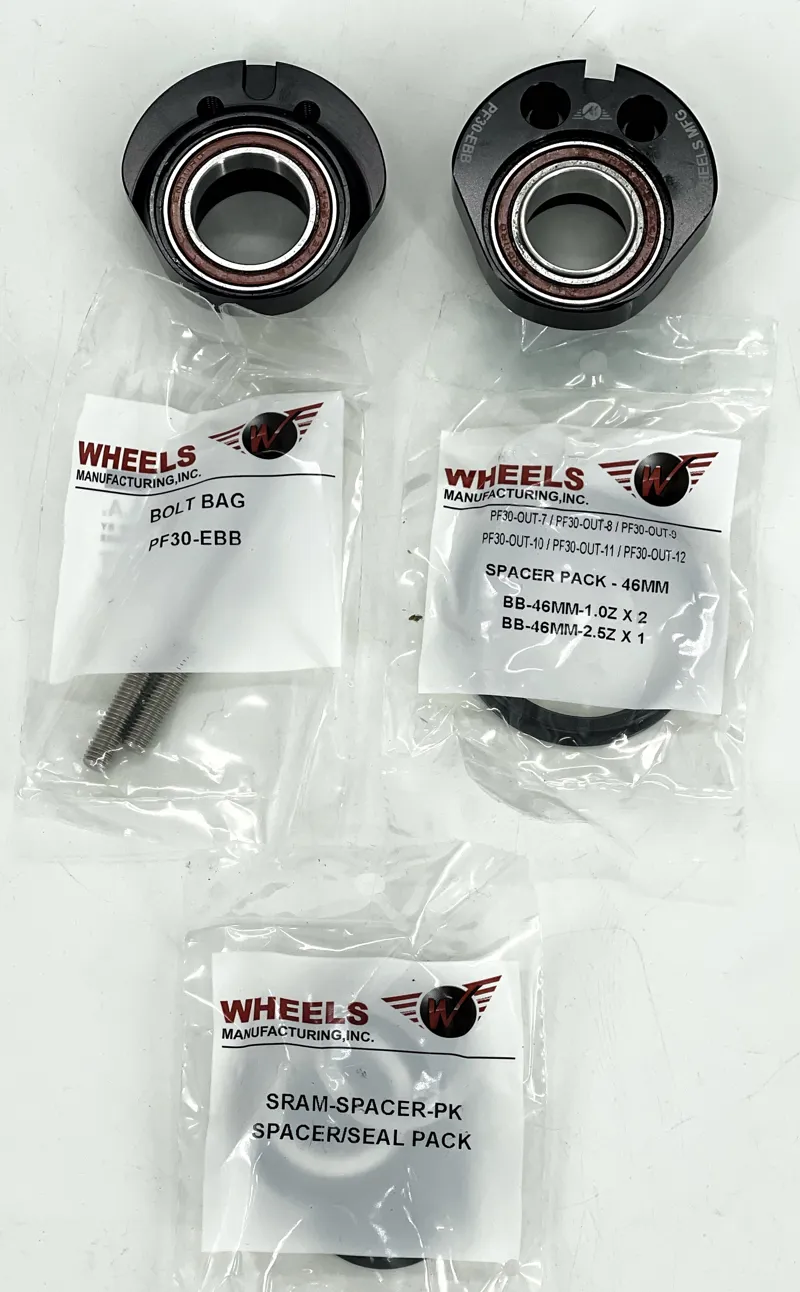 Wheels Mfg PF30 Eccentric Bottom Bracket GXP Black 24/22 mm-3