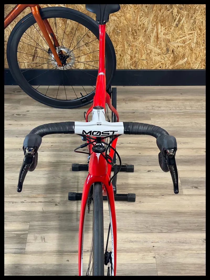 Pinarello Dogma F10 54 cm Red/White Ultegra Enve-2