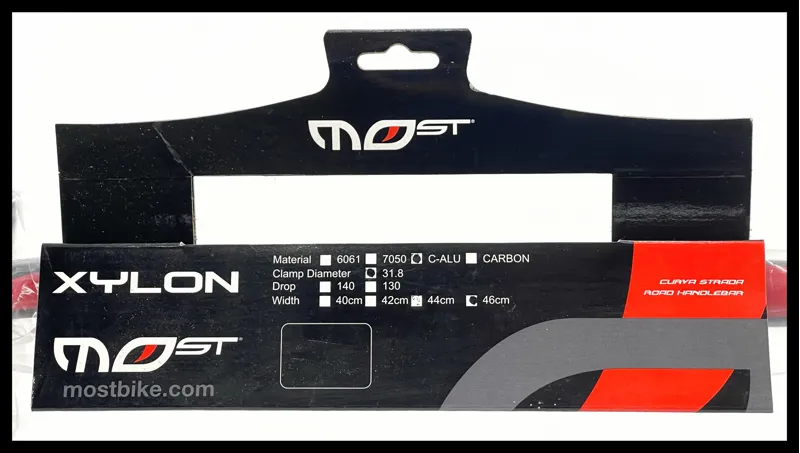 Most Xylon Carbon Team Edition Handlebar - 46cm Black/Red-3