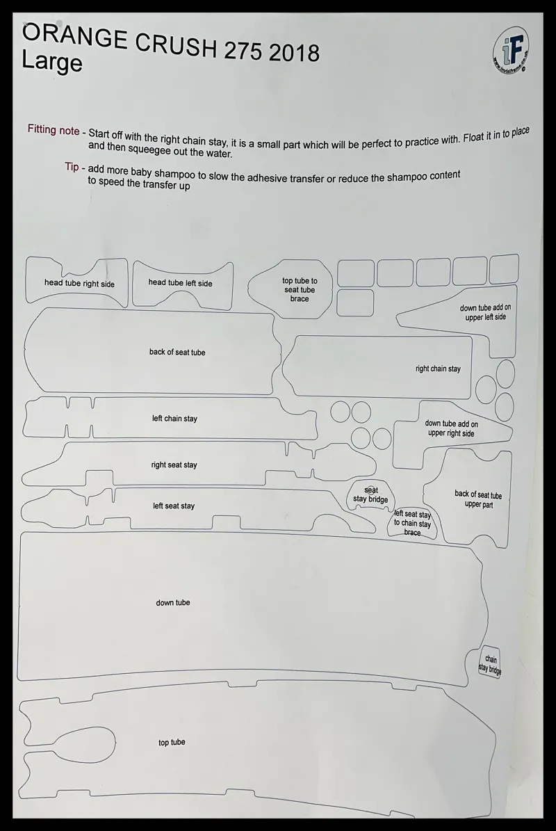 Orange Crush 27.5 InvisiFRAME Kit-1