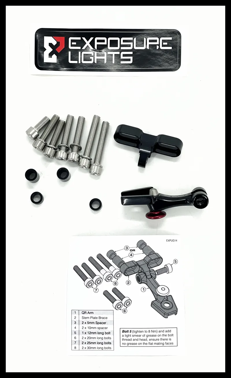 Exposure Stem Quick Release Bracket Black