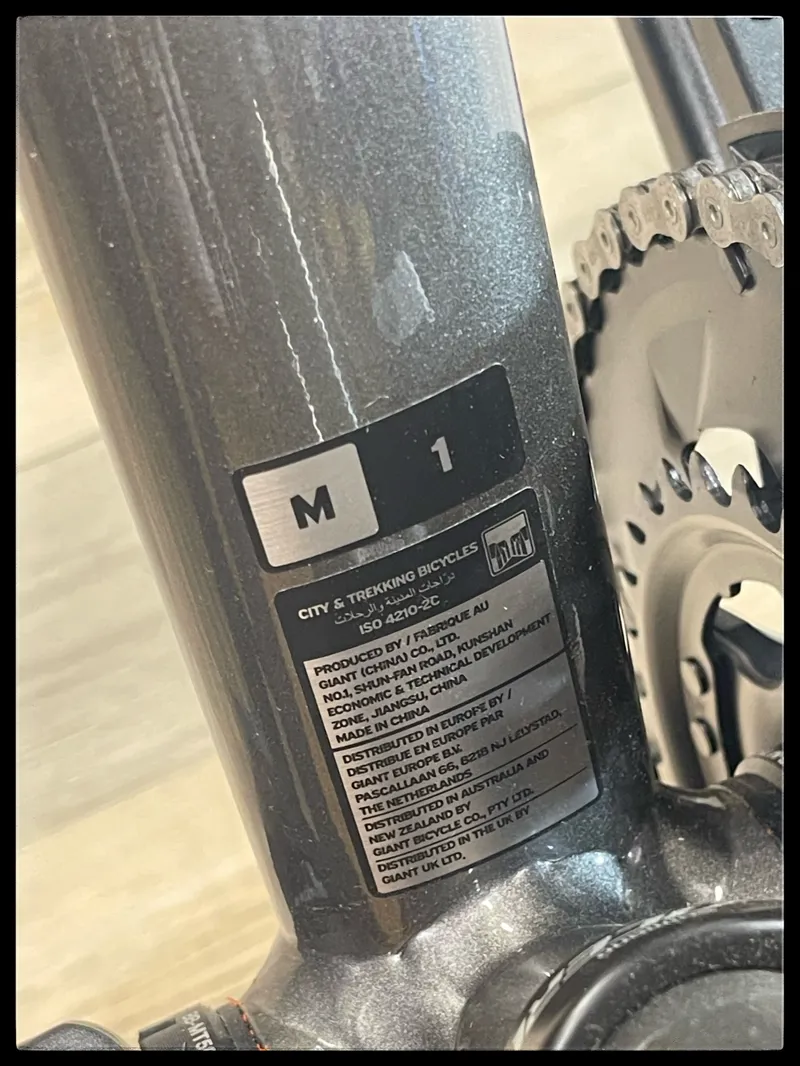 Giant Escape 1 Disc - Hybrid Bike - Charcoal Medium 2022-2