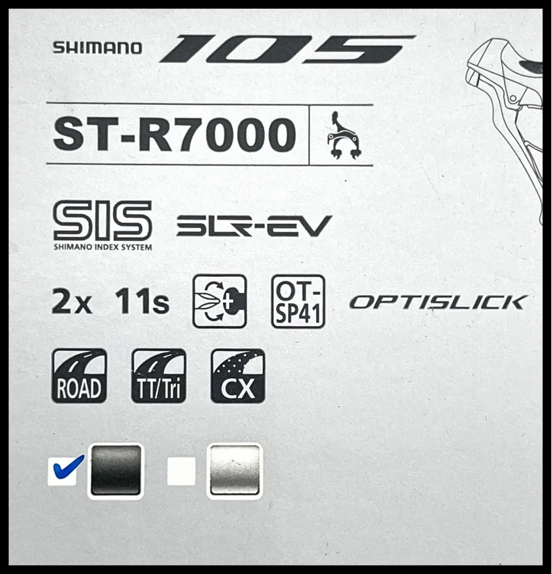 ST-R7000 105 Shifters 11 sp Black-5