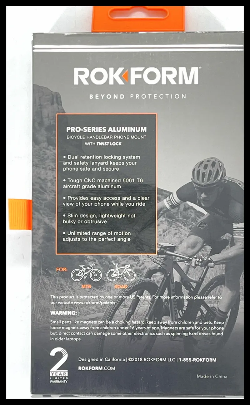 Rokform Pro Aluminium Bike Phone Mount Thread-less 1 18 Steerer Tubes-3
