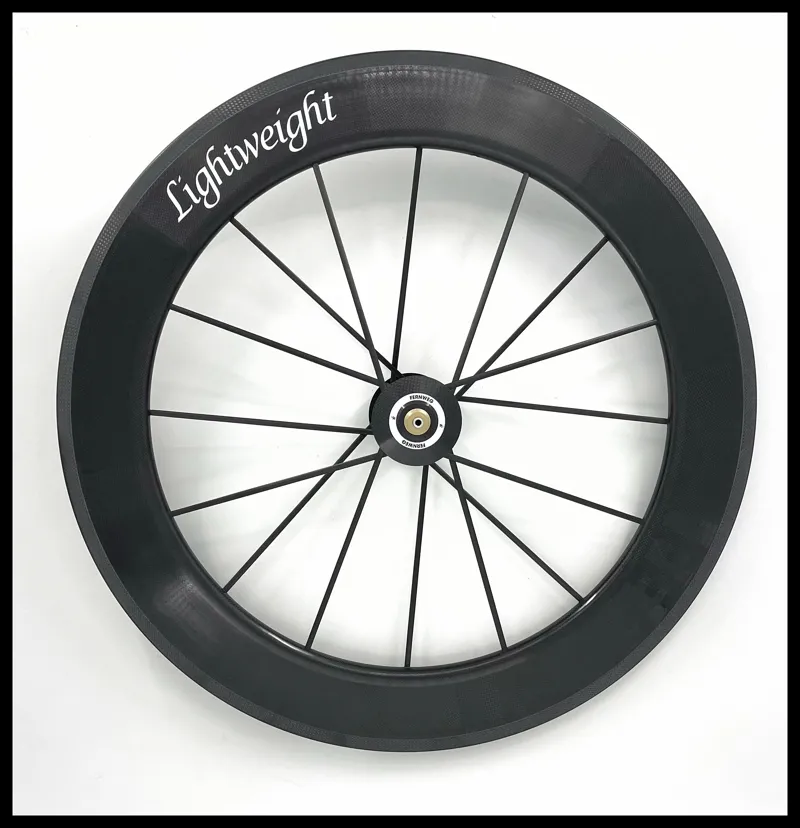 Lightweight Fernweg 85 Tubular Carbon Rim Brake Front Wheel