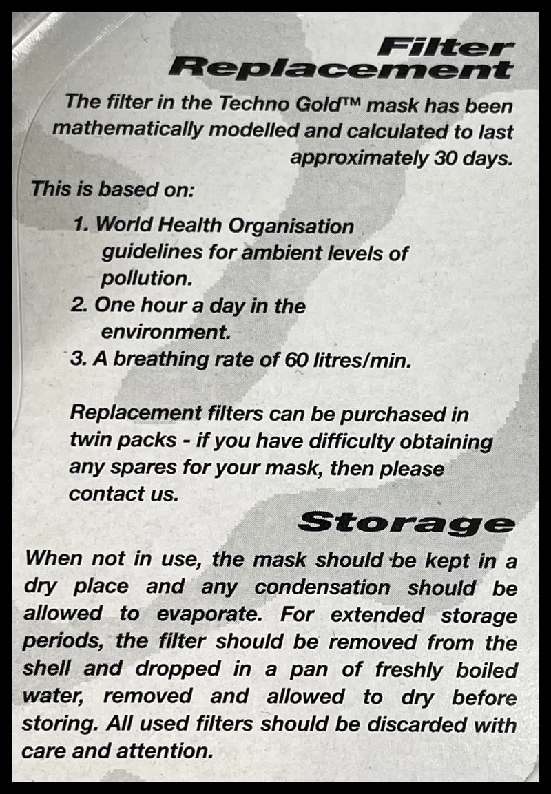 Respro Techno Anti Pollution Face Mask Medium-3