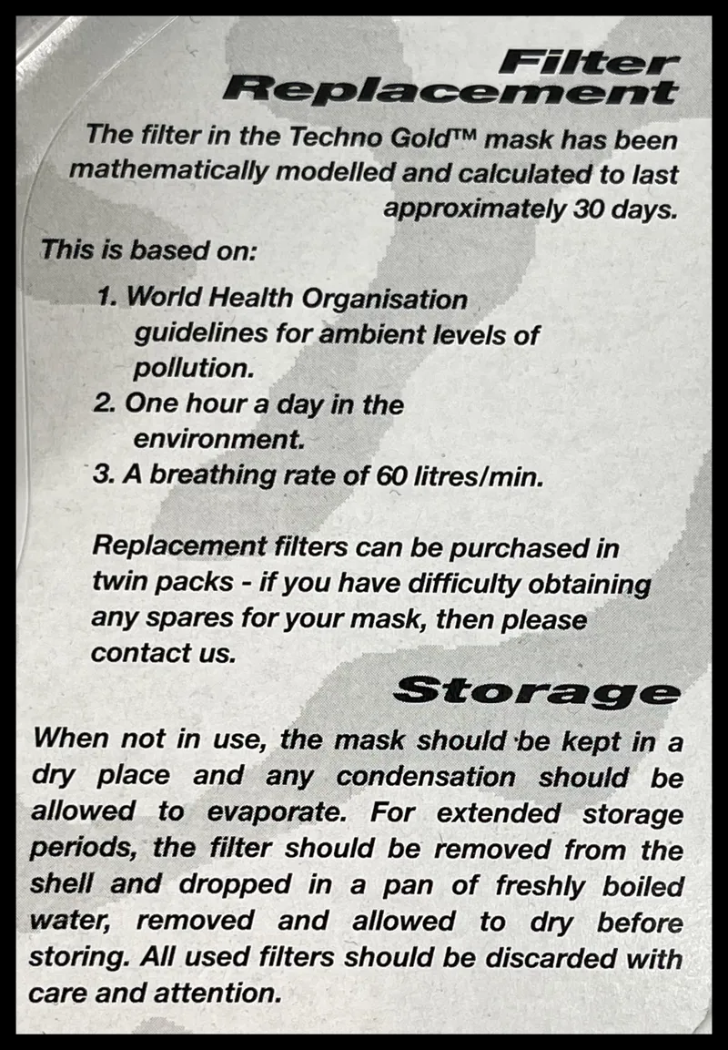 Respro Techno Anti Pollution Face Mask Large-3