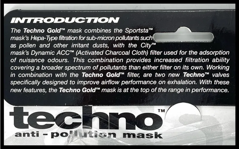 Respro Techno Anti Pollution Face Mask Medium-4