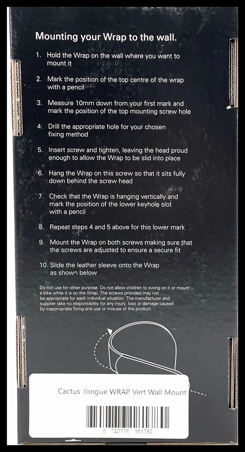 cactus Tongue Wrap Vertical Bike Wall Mount Yellow-3