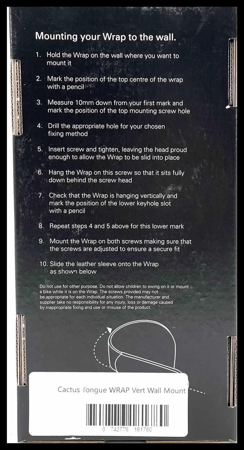 Cactus Tongue Wrap Vertical Bike Wall Mount Red-3