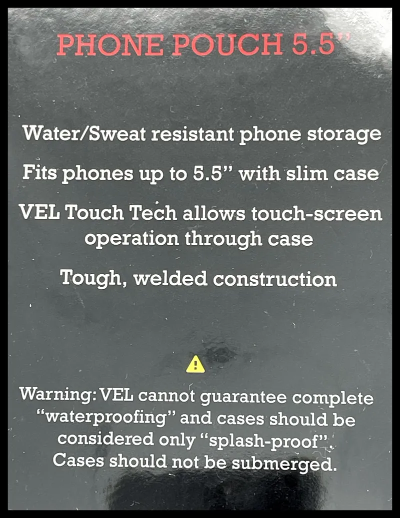 Vel Phone Pouch 5.5 Inch Black-1