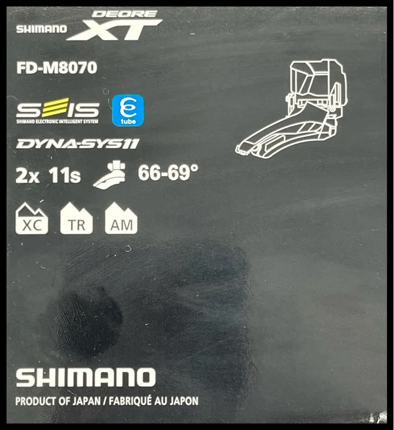 Shimano Deore XT M8070 Di2 Double Front Derailleur-4