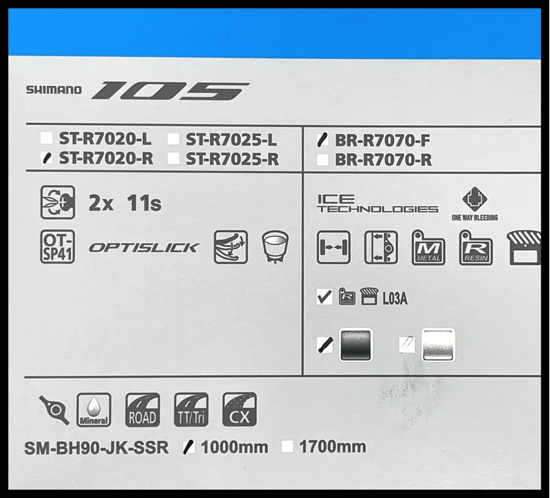 Shimano 105 11 Spd Lever caliper ST-R7020-R BR-R7020R-3