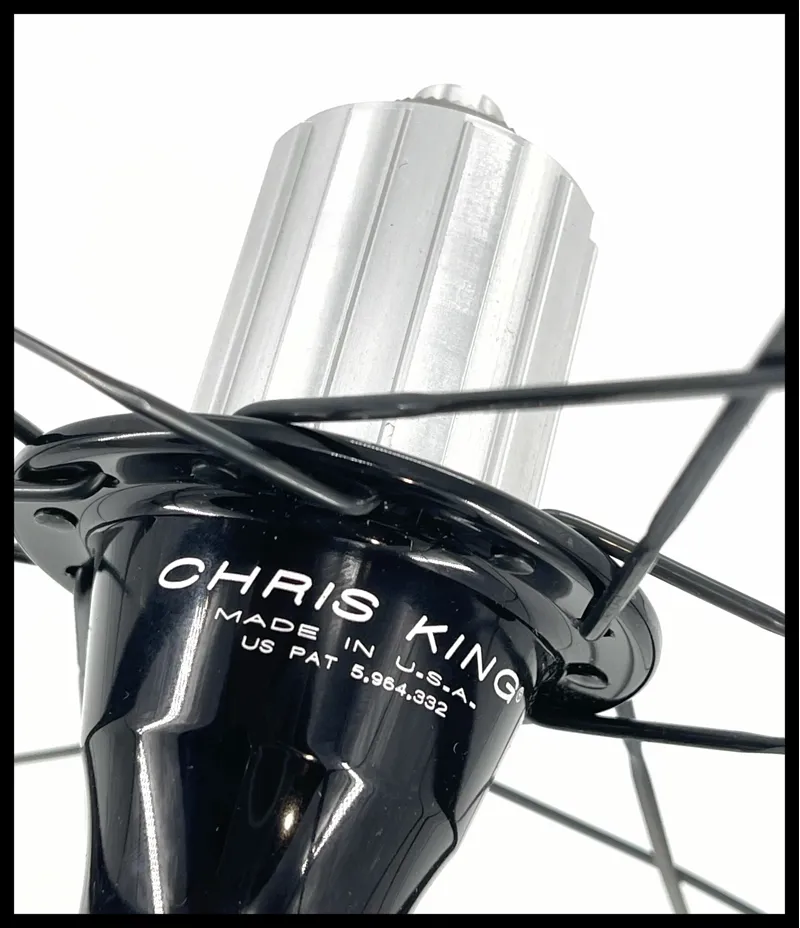 2.2 SES Clincher Rear Wheel Chris King R45 Hub Black Shimano-6
