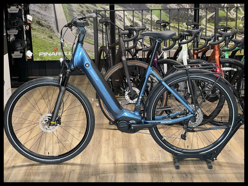 Giant AnyTour E+ 1 LDS 25km/h Medium Blue Ashes City Bike-1