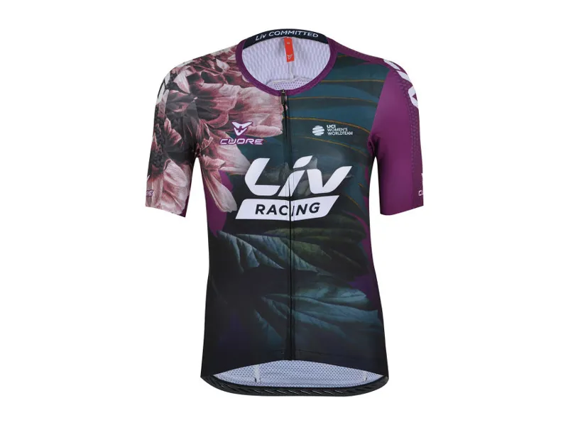 LIV Racing WorldTeam Replica Finisher SS JERSEY PURPLE/ GREEN Purple/ Green Small