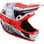 Troy Lee Designs D4 Composite Helmet in White/Glo Red