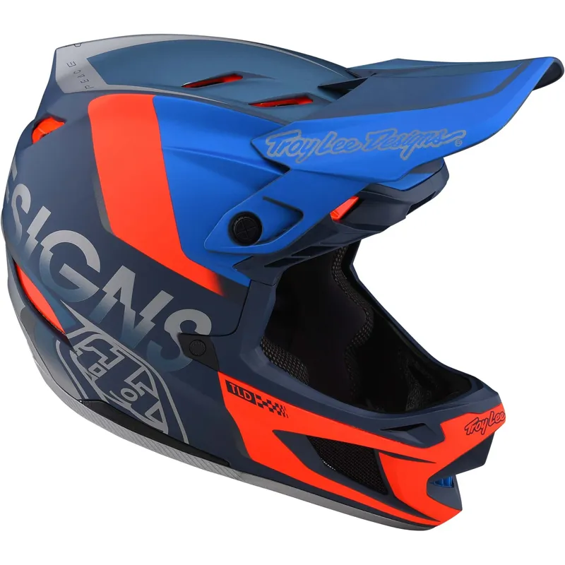 Troy Lee Designs D4 Composite Helmet in Blue/Red