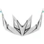 Troy Lee Designs A2 Helmet Replacement Visor in Pinstripe White