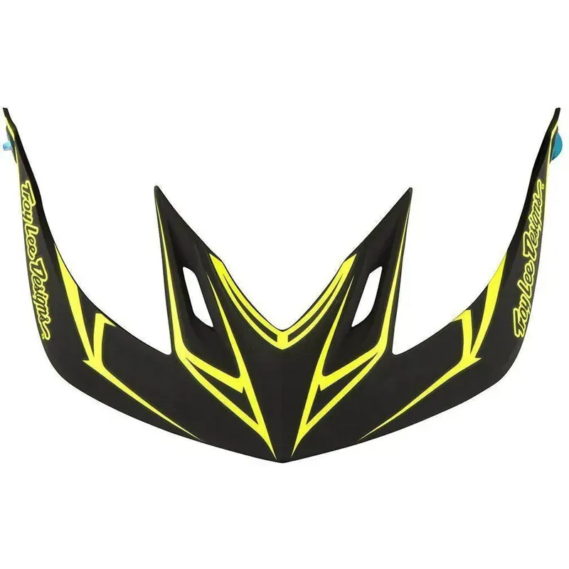 Troy Lee Designs A2 Helmet Replacement Visor in Pinstripe Black/Yellow