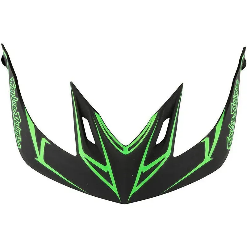 Troy Lee Designs A2 Helmet Replacement Visor in Pinstripe Black/Green