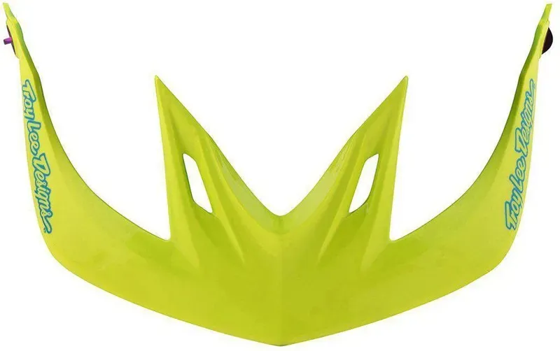 Troy Lee Designs A2 Helmet Replacement Visor in Decoy Cyan/Yellow