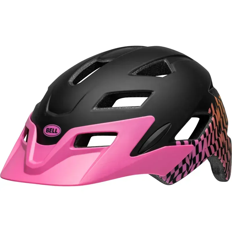 Bell Sidetrack Child Helmet in Wavy Checks/Pink